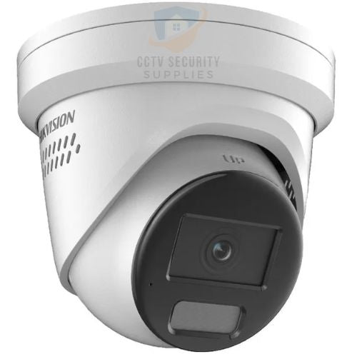 Image of the Hikvision DS-2CD2347G2-LSU/SL 4MP ColorVu Strobe Light and Audible Warning Liveguard Turret Camera