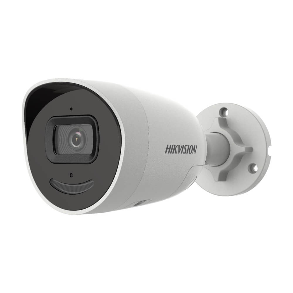Image of a Hikvision DS-2CD2066G2-IU/SL 6MP 4mm AcuSense Liveguard Strobe Light and Audible Warning mini-bullet camera