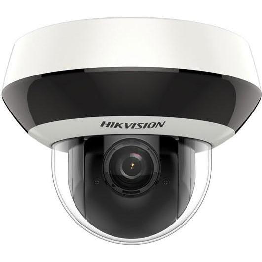 Image of a Hikvision DS-2DE2A404IW-DE3 PTZ 4MP security camera with 2.8mm to 12mm motorized zoom, pan and tilt and brilliant IR night vision