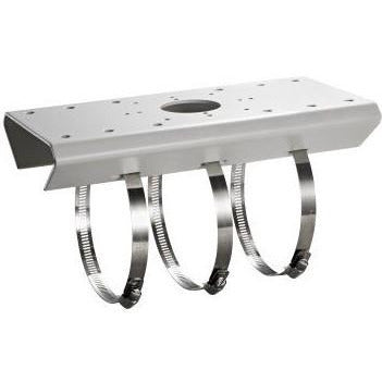 Horizontal image of a Hikvision DS-1275ZJ Alloy and Stainless Steel Pole Mount Bracket